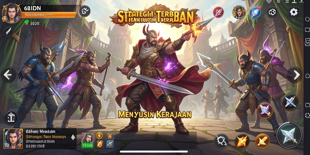 Tampilan gameplay strategi dalam 68IDN yang mendebarkan.