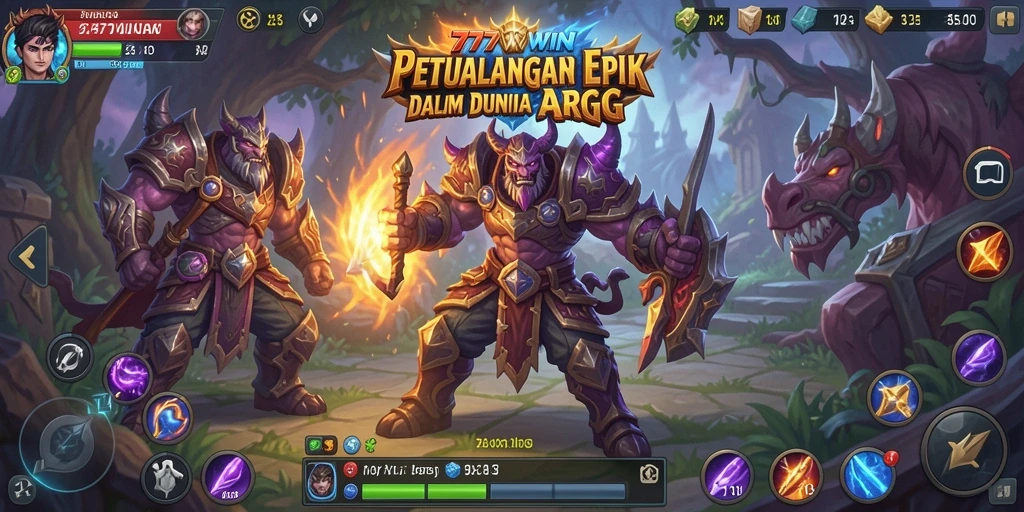 Menampilkan pertempuran mendebarkan di dunia fantasi ARPG.