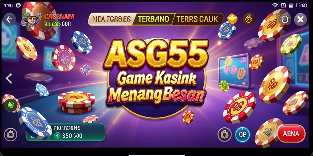 Tangkapan layar ASG55 menampilkan gameplay kasino yang mendebarkan.