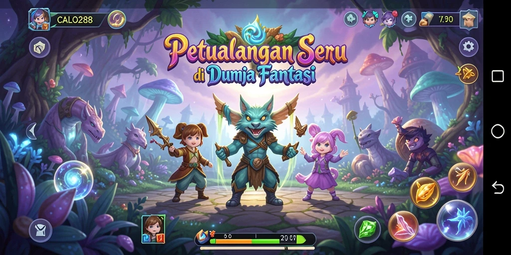 Screenshot gameplay CALO288 menampilkan aksi seru di dunia petualangan.