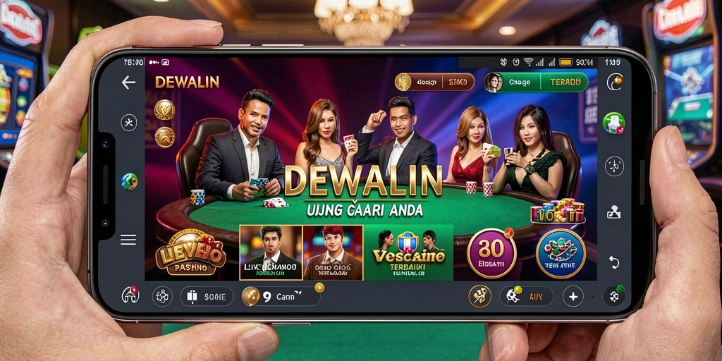 Tampilan screenshot DEWALIN saat gameplay Live Casino yang menarik.