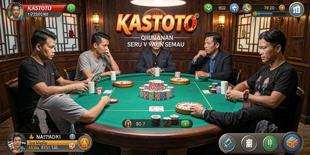 Tampilan screenshot KASTOTO menunjukkan gameplay seru QiuQiu.