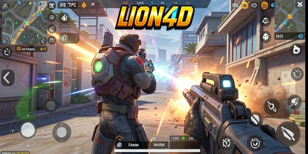 Tampilan gameplay LION4D yang menegangkan dan penuh aksi.