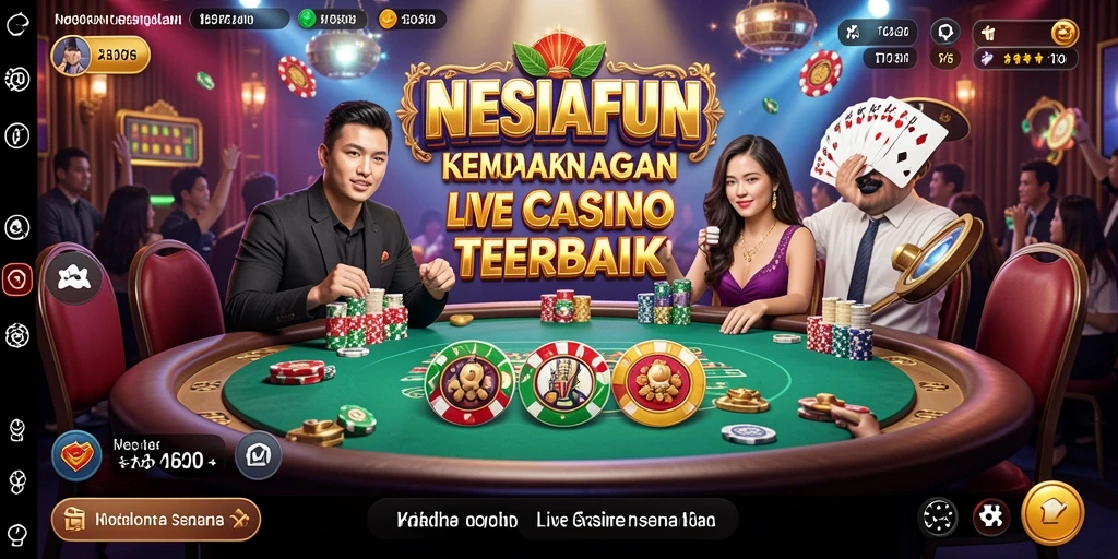 Tampilan gameplay Live Casino yang memukau dan mengasyikkan.